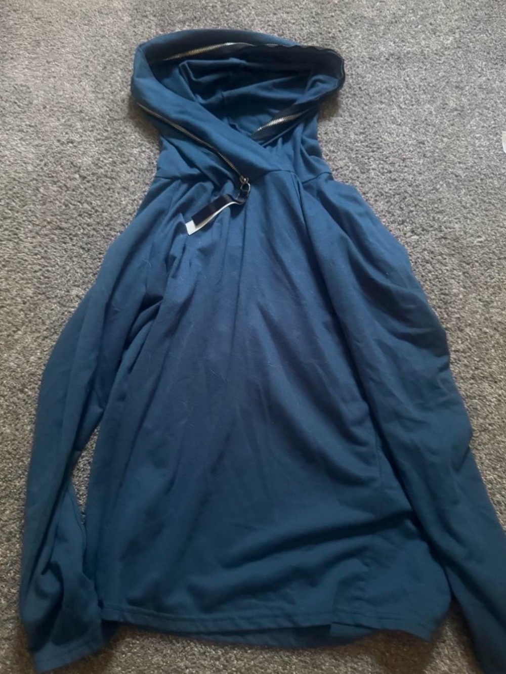 Blue Hooded Women’s Shirt